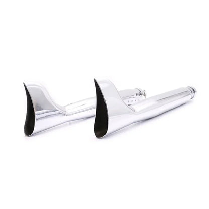 Motorcycle Exhaust Pipe Fish Tail for Bobber Chopper Cafe Racer