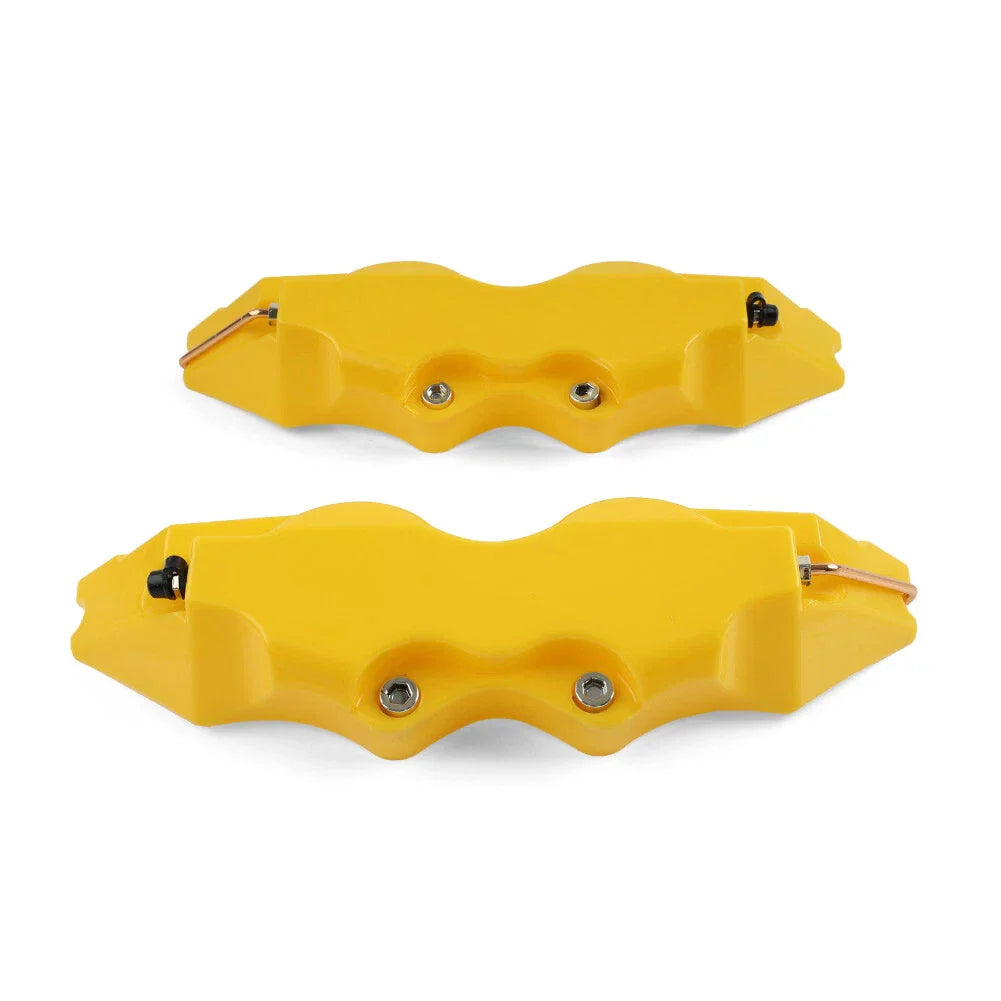 Large 3D Yellow Disc Brake Caliper Covers for Universal Cars