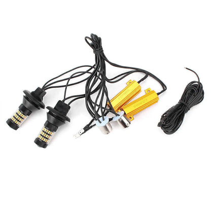 Dual-Color Switchback 1156 P21W Turn Signal Lights for Car
