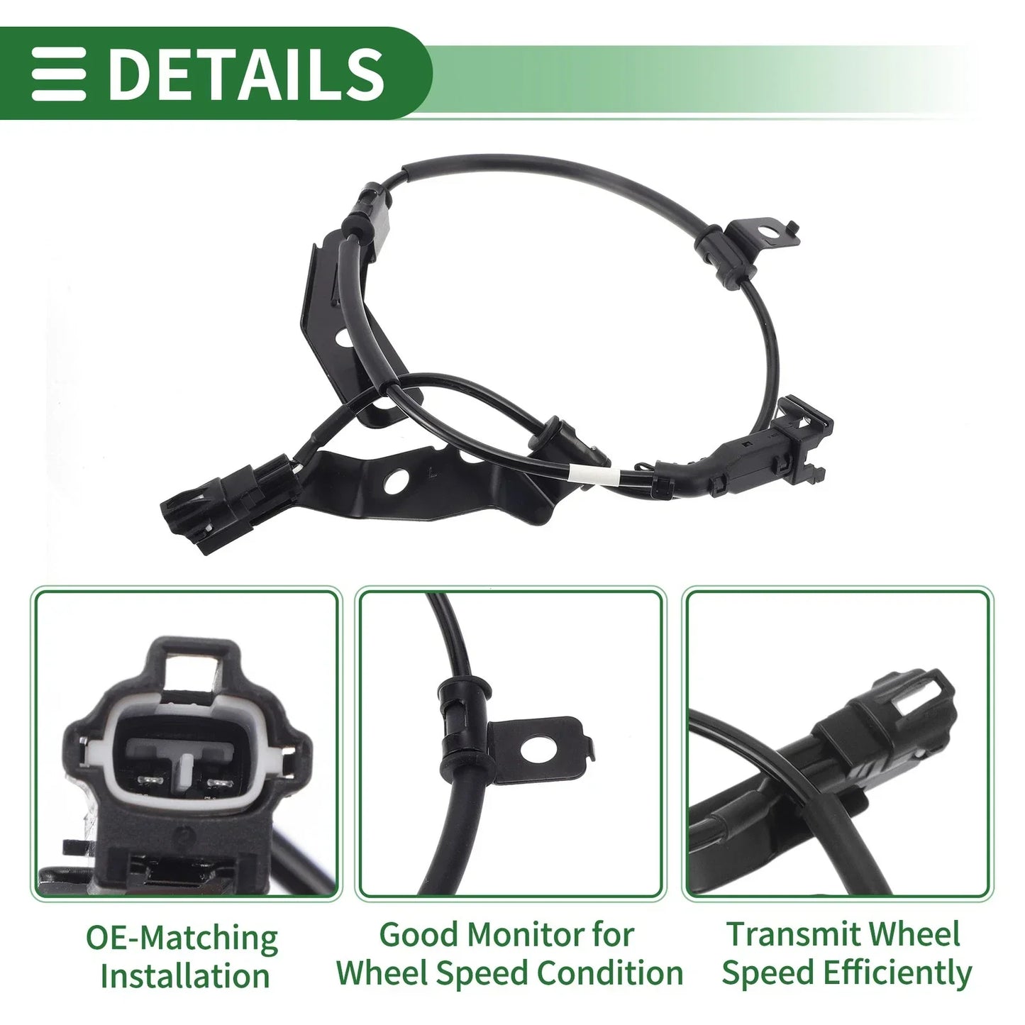 ABS Wheel Speed Sensor for Hyundai Santa Fe 2WD (2013-2018) 1 x Left Rear