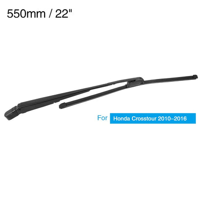 Rear Wiper Blade Arm Set 550mm 22 Inch for Honda Crosstour (2010-2016)