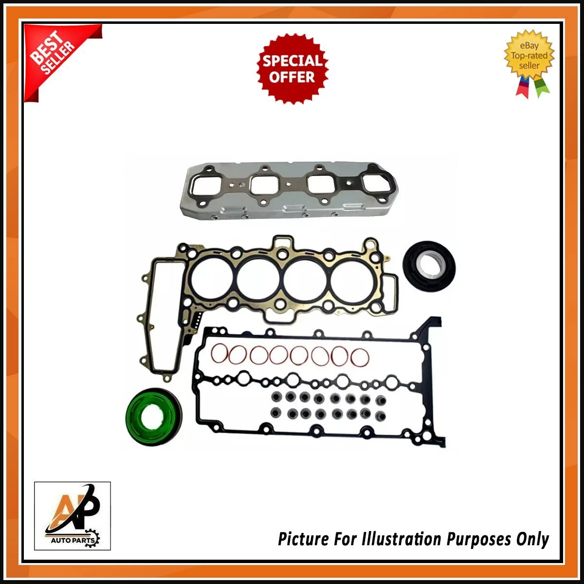 Engine Bearings Rebuild Part Kit for Land Rover Jaguar 2.0D (2003–2016)