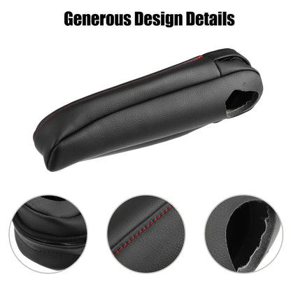 Front Seat Armrest Covers for Lexus RX300 RX330 RX350 Black w Red Stitches