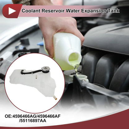 Coolant Expansion Overflow Tank with Cap for Dodge Charger