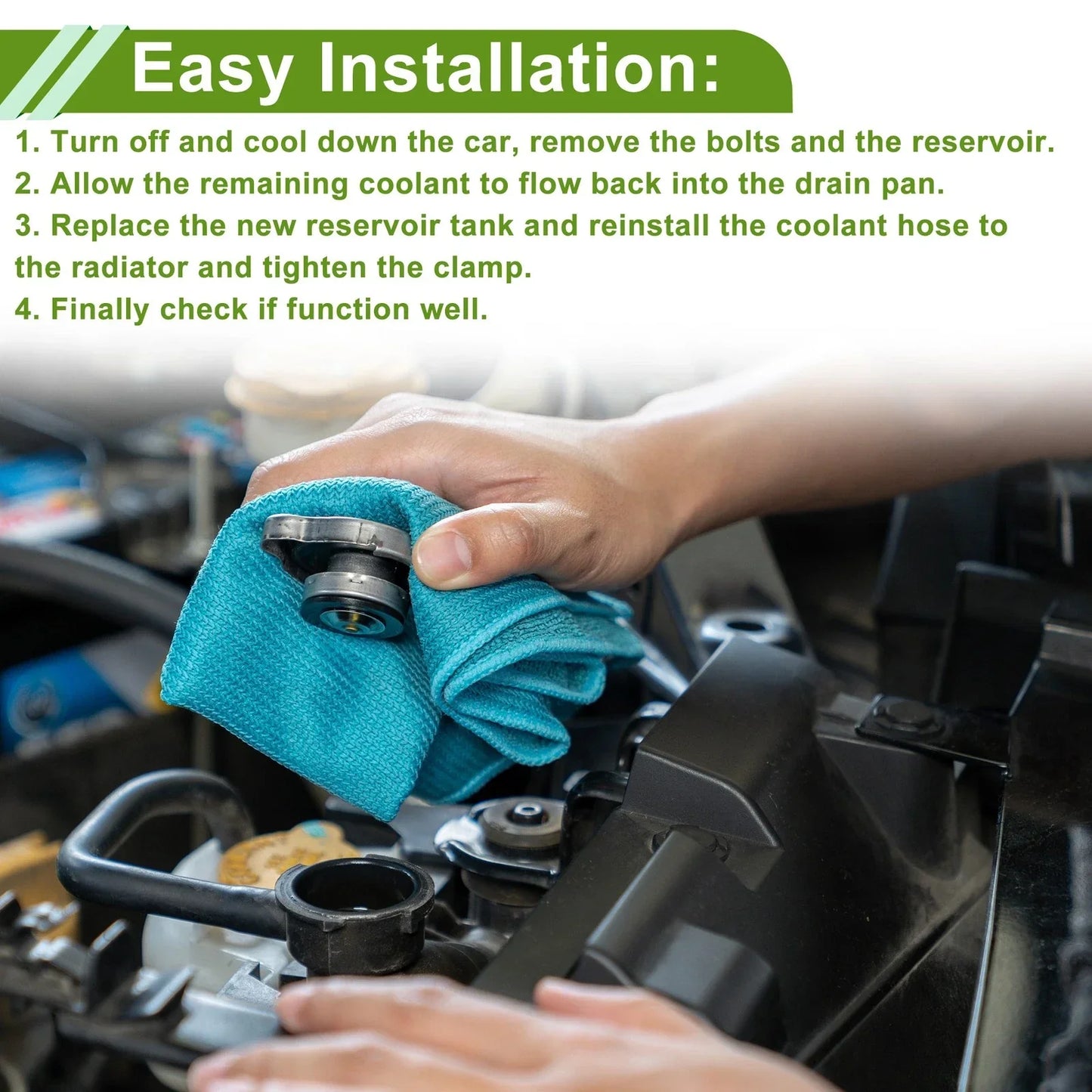 Coolant Expansion Overflow Tank for Mercedes CL63 AMG CL550 (2007-2014)