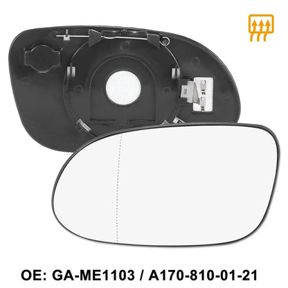 Heated Mirror Glass Replacement Left Side for Mercedes-Benz CLK320 (2003-2009)