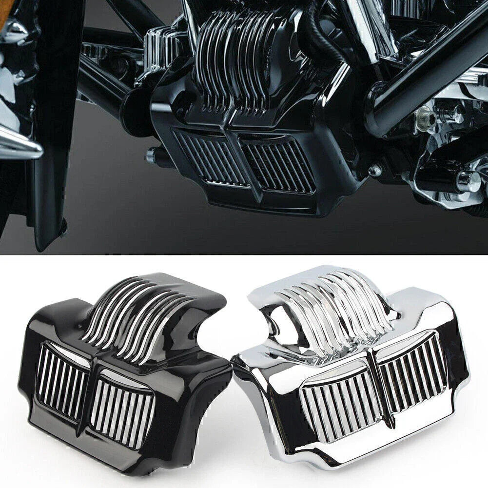 Black Stock Oil Cooler Cover for Harley Touring Electra Road Street Glide (11-15)