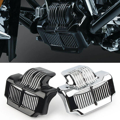 Black Stock Oil Cooler Cover for Harley Touring Electra Road Street Glide (11-15)