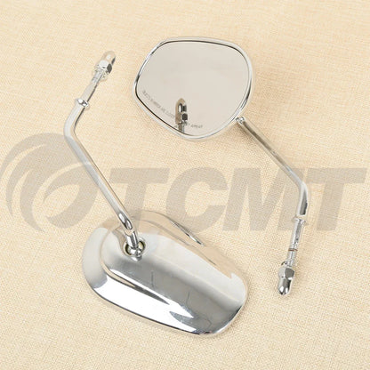 Chrome Rear View Mirrors for Harley Davidson Touring Road King Electra Glide (2009-2023)