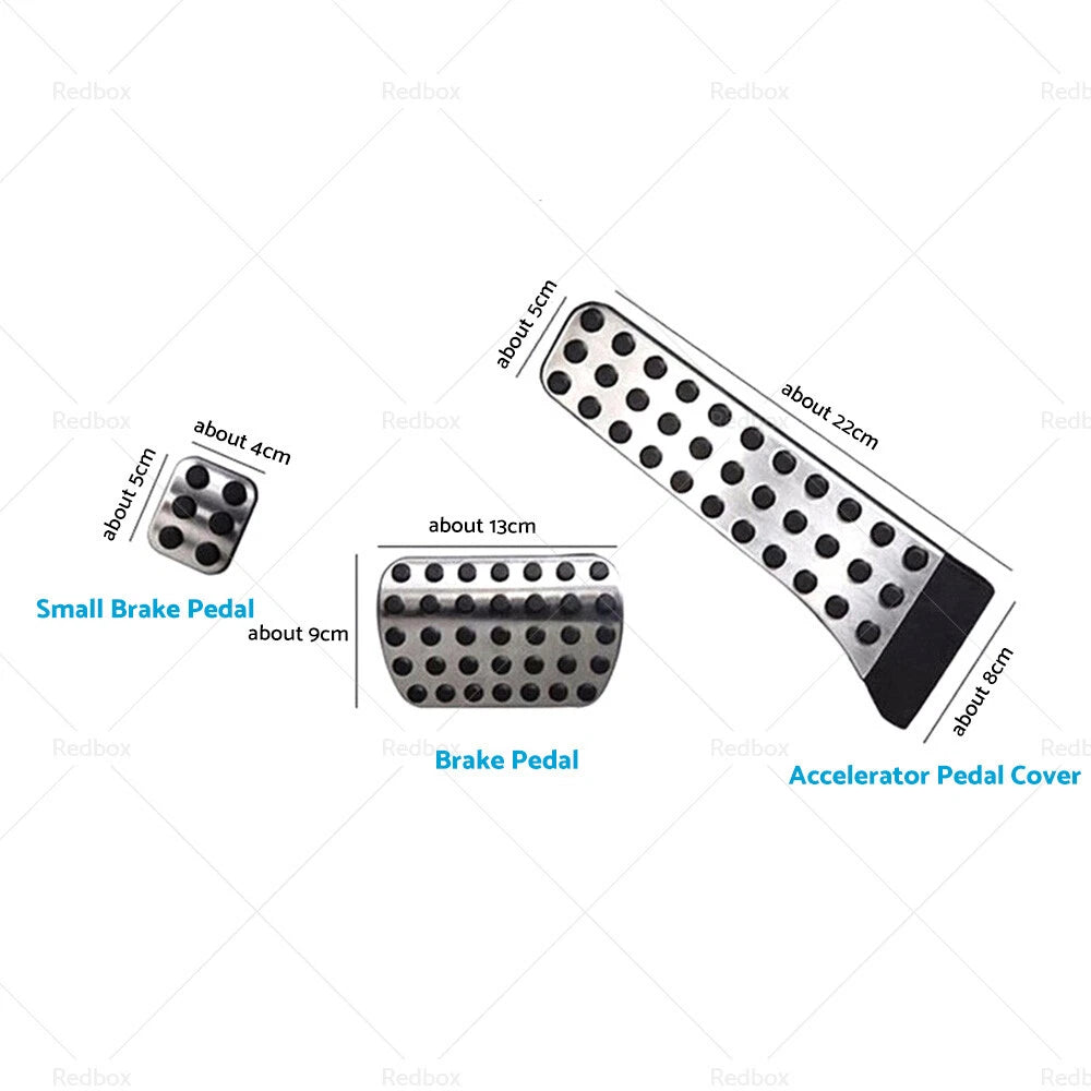3 x Brake Pedal Pad Covers for Mercedes C E S GLC GLE GLS CLS EQC Class