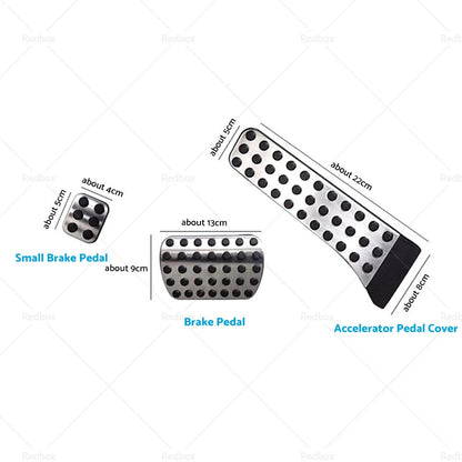 3 x Brake Pedal Pad Covers for Mercedes C E S GLC GLE GLS CLS EQC Class