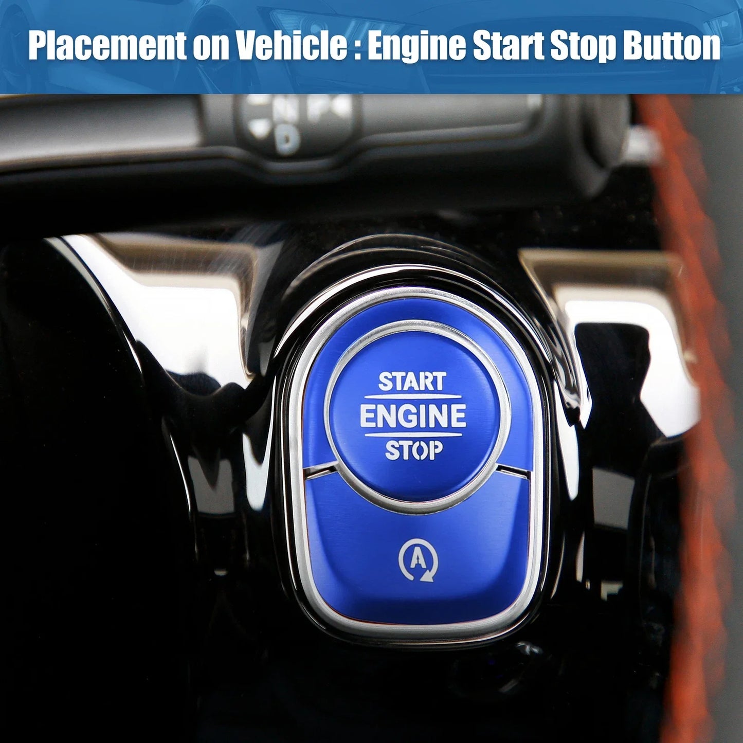 Engine Start Stop Button Cover Sticker Kit for Mercedes Benz A-Class (2013-2023)