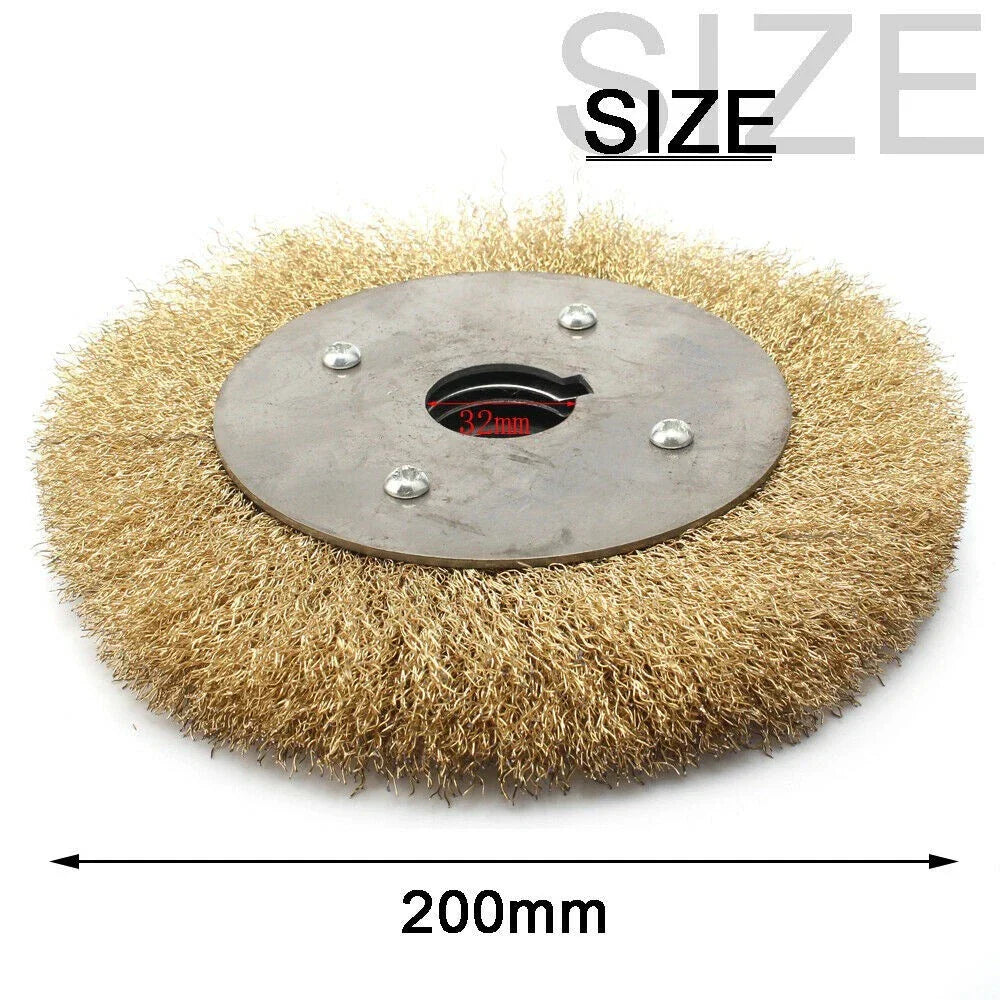 Pure Copper Wire Wheel Brush / Multiple Sizes / Line Pattern