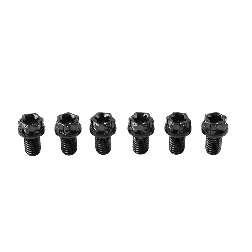 6pcs M8x10mm Titanium Torx Head Flange Screws for Motorcycle Bike