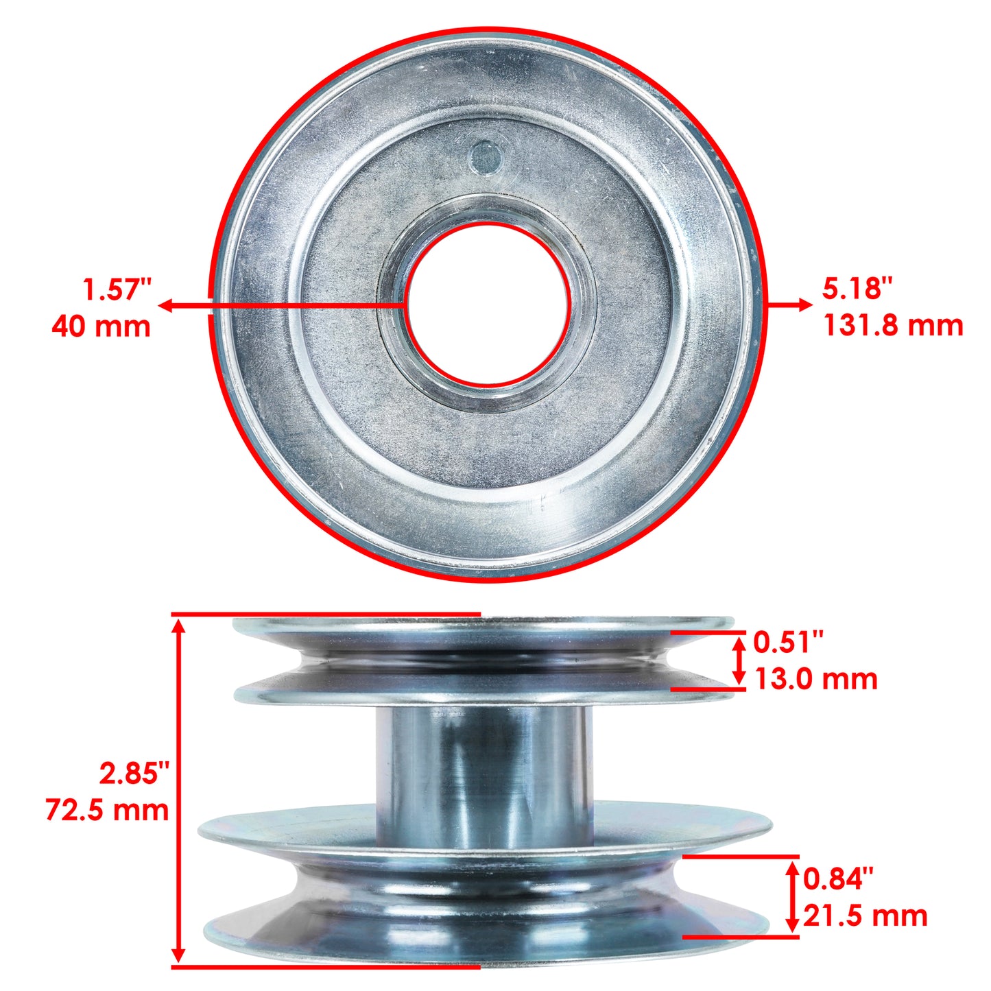 Deck Drive Pulley 44 Inch Replacement for Cub Cadet GT 2544 (2005–2018)