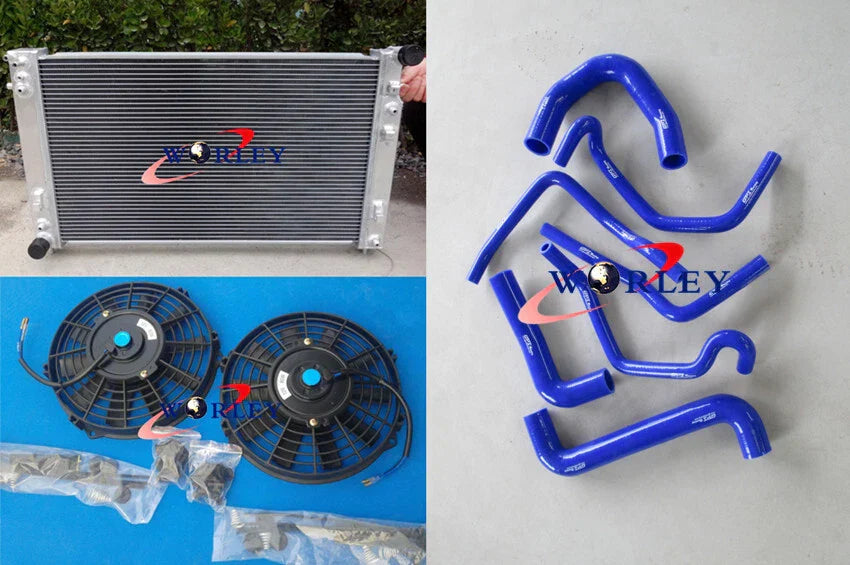 Aluminum Radiator & Fans for Holden Commodore VT VX VU HSV V8 GEN3 LS1 (1997-2007)