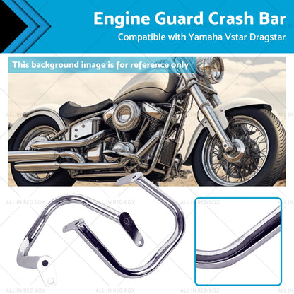 Engine Guard Crash Bar Chrome for Yamaha V-Star XVS400 XVS650 (1998-2016)