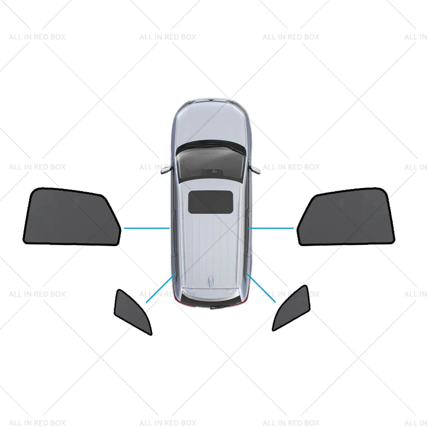 Magnetic Mesh Sun Blind Shades for Audi Q5 FY (2017-2025)