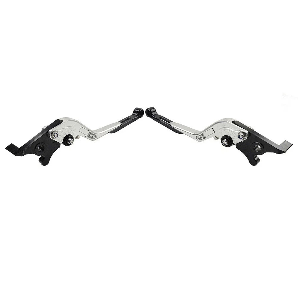 CNC Extendable Brake Clutch Levers for Yamaha YZF R1 (2009-2014) Silver