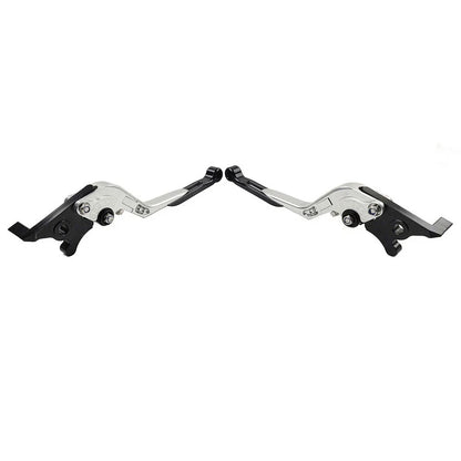 CNC Extendable Brake Clutch Levers for Yamaha YZF R1 (2009-2014) Silver