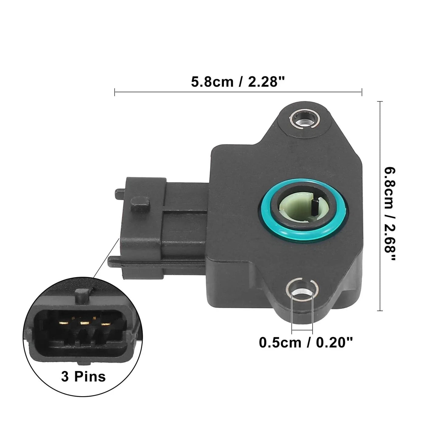 Throttle Position Sensor for Hyundai Tiburon, Saab 9-3 (2003-2008)