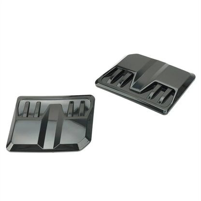 Glossy Black Hood Vent Scoop Covers for Car Exterior Trim