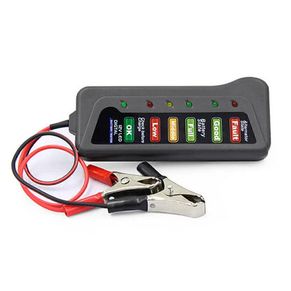 Digital Battery Alternator Tester with 6 LED Lights for DC12V Vehicles