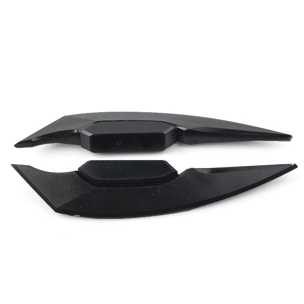 Universal Black Fairing Winglets Side Spoiler Deflector Air Wings - Pair