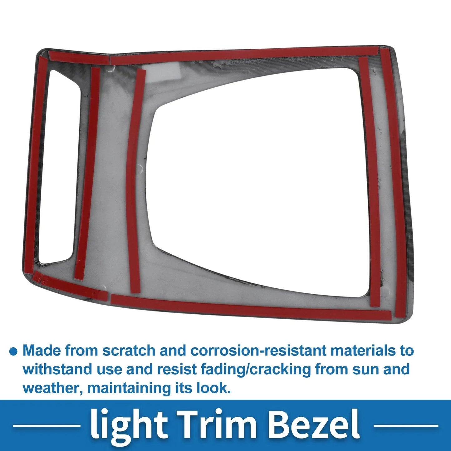 Front Row Headlight Trim Bezel for BMW X3 (2014-2017) Carbon Fiber Black