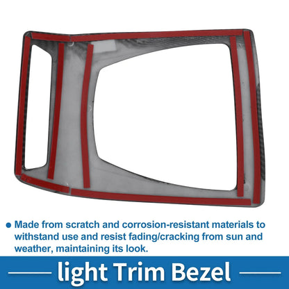 Front Row Headlight Trim Bezel for BMW X3 (2014-2017) Carbon Fiber Black