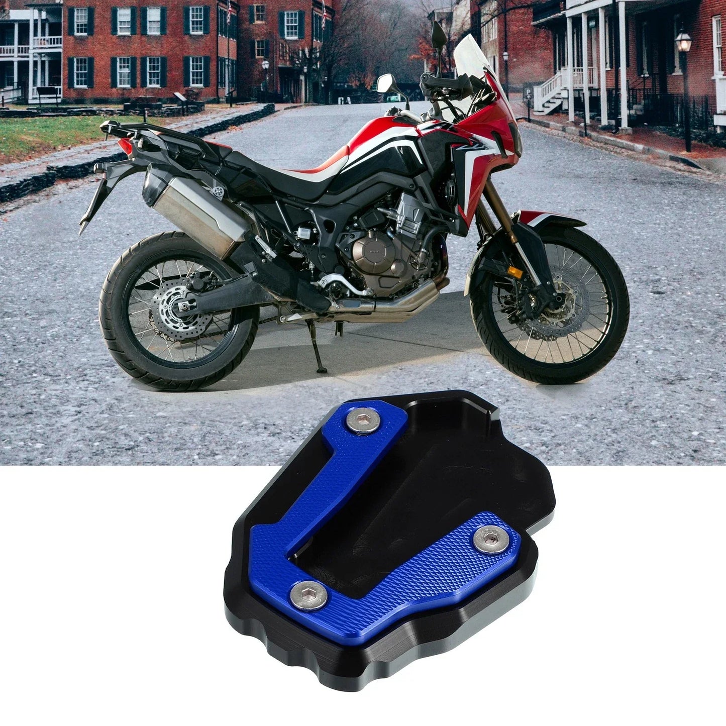Motorcycle Side Stand Pad for Honda CRF1000L (2017-2020) - Blue