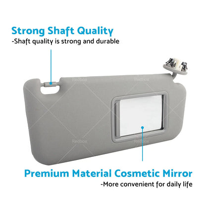 Right Side Gray Sun Visor for Toyota Kluger Highlander (2008-2013)