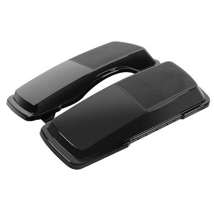 Black 6x9" Saddlebag Speaker Lids for Harley Touring Electra Road Glide (93-13)