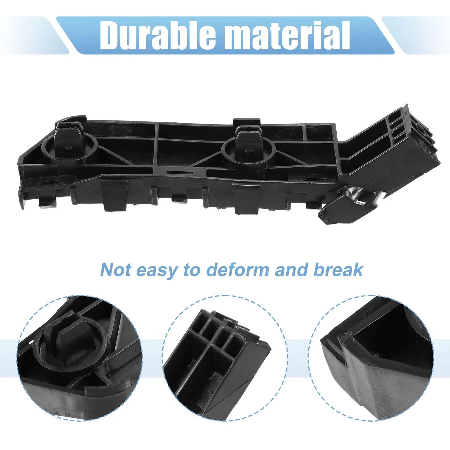 Front Bumper Bracket for Honda CR-V 2007 (2007) - Plastic Black, 2 x Items