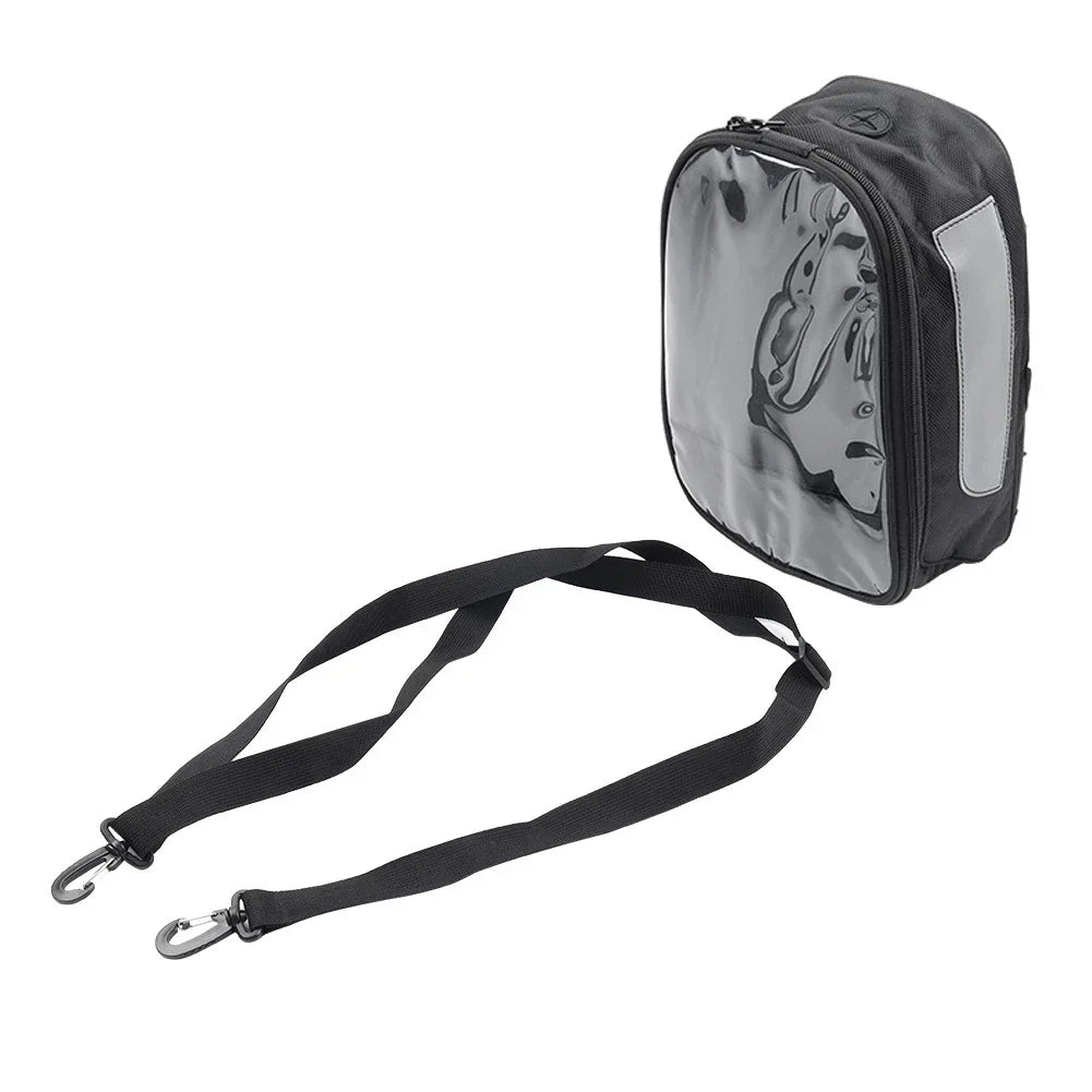 Universal Motorcycle Front Fuel Tank Bag - Touchable Navigation - Black