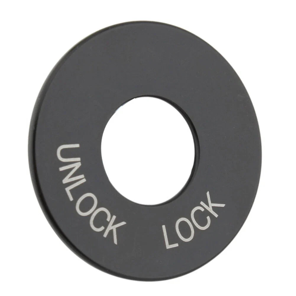 Black Ignition Fork Lock Trim Insert for Harley Road King FLHR (1994-2024)