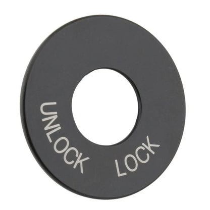 Black Ignition Fork Lock Trim Insert for Harley Road King FLHR (1994-2024)
