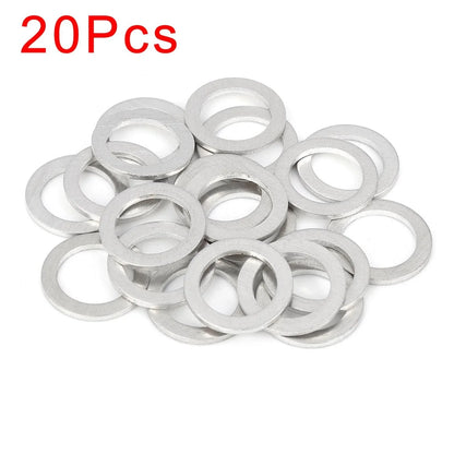 20 x M18 Silver Tone Oil Drain Plug Gaskets for Honda (90471-PX4-000)