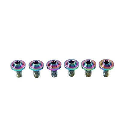 6 x M6x15mm Titanium Alloy Torx Head Bolts for Bike Motorcycle