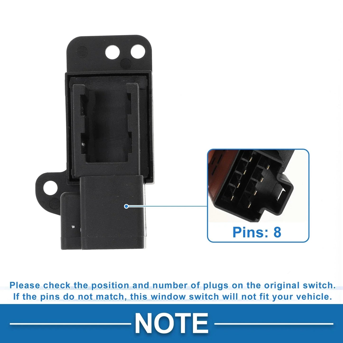 Power Window Switch for Chrysler Dodge Grand Caravan (2008-2020)