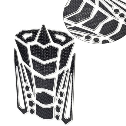 Silver Motorcycle Oil Fuel Tank Pad Cover Guard Protector Decal Sticker