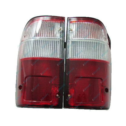 LH+RH Clear Tail Lights Pair for Toyota Hilux Ute 1997-2005 Left Right L+R Set
