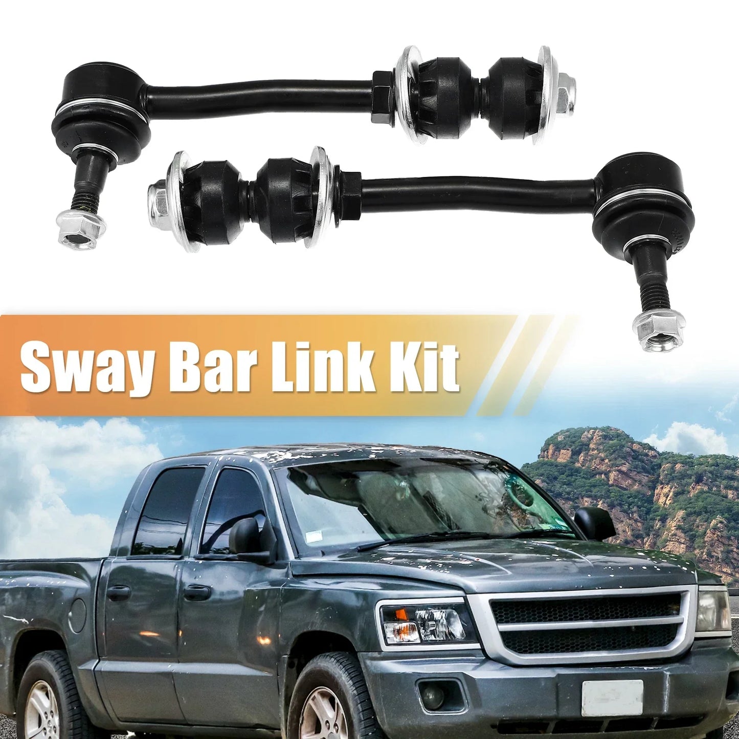 2 x Front Stabilizer Sway Bar Links for Dodge Dakota Durango (1999-2003)