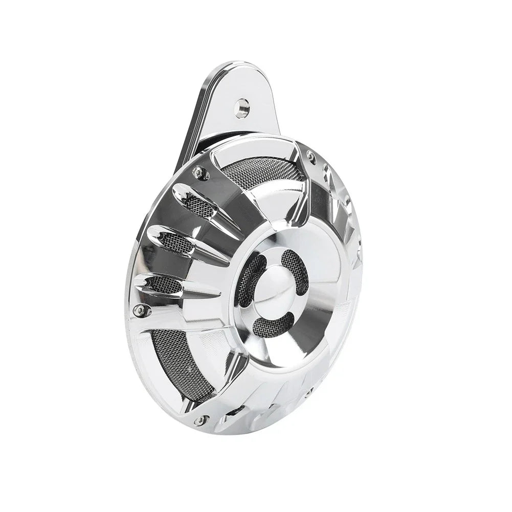 110dB Horn Speaker Cover Chrome for Harley Touring Glide Big Twin (1991-2023)