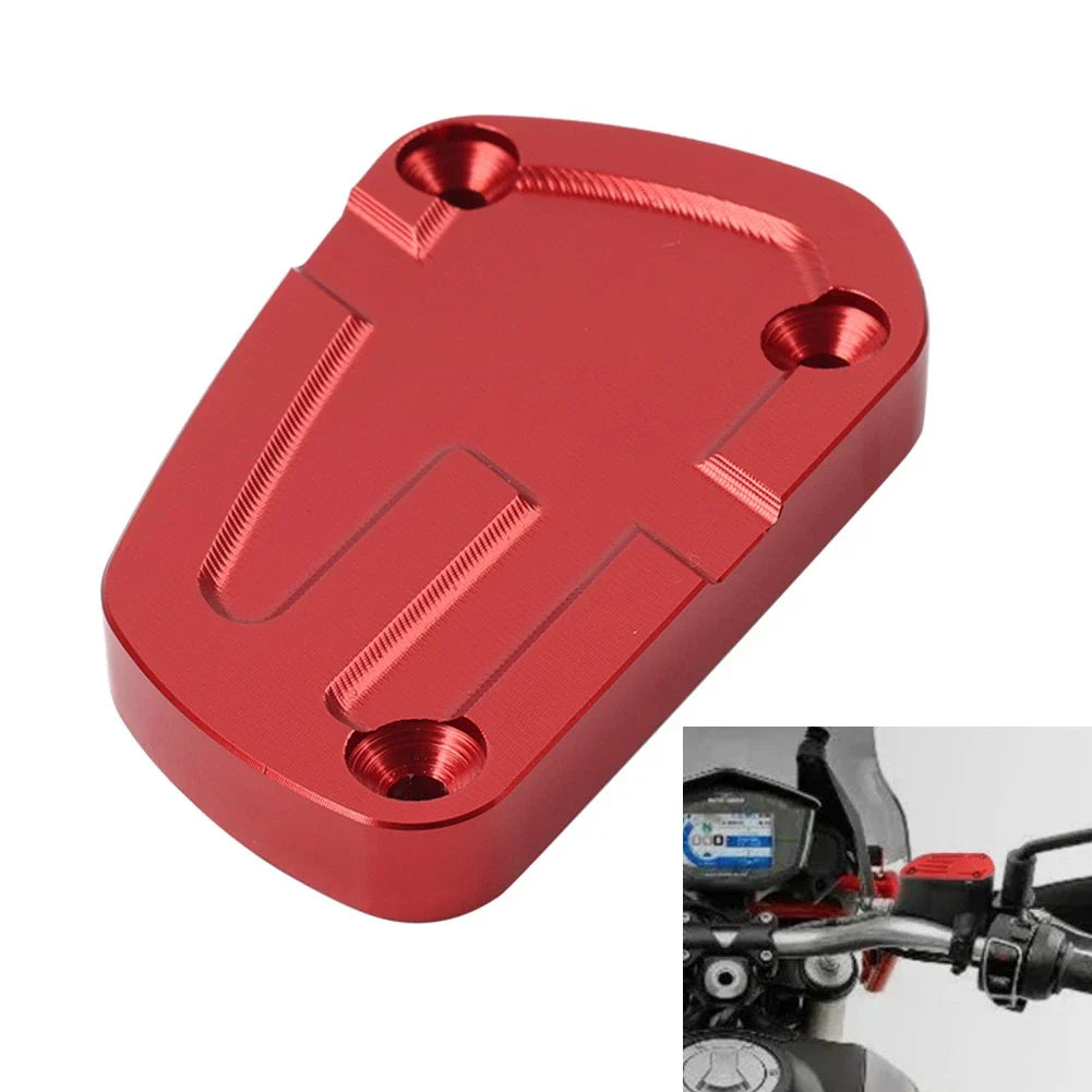 Red Front Brake Fluid Reservoir Cover Cap for V85TT (2018-2025)