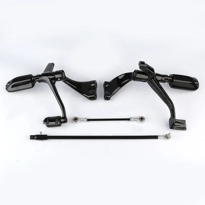 Black Forward Control Lever & Footpeg Bracket for Harley Sportster (2014-2022)