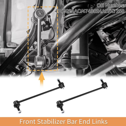Front Stabiliser Sway Bar Link Set with Bushing for Dodge Caravan (2008-2020)