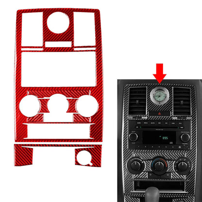 Red Center Console Climate Control CD Panel Cover Trim for Chrysler 300 (2008-2010)