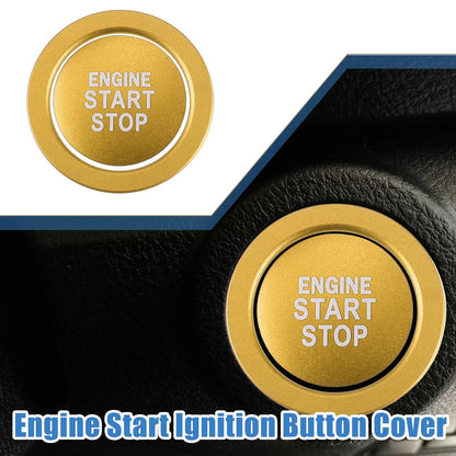 Ignition Button Sticker for Lexus IS ES RX GS NX - Aluminum Gold Tone