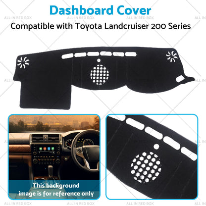 Dash Mat for Toyota Landcruiser 200 Series 3 VX GXL (2015-2021)